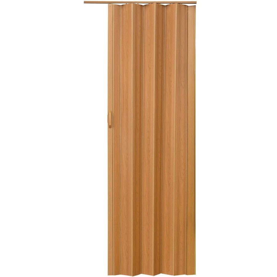 tectake Falttür mit Doppelwandprofil, Schiebegriff und Magnetverschluss, Farbe: Braun, B/H: 80 x 203 cm - Bild 2
