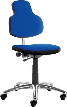 Mayer Sitzmöbel Drehstuhl blau mit Rollen, B/H: 62 x 60 cm - Bild 1