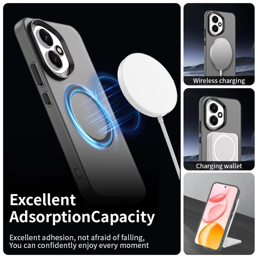 Magnetische transparente Schutzhülle für Honor 400, 400 Pro und 400 Lite 5G mit kabelloser Ladefunktion in Candy-Farben - Bild 2