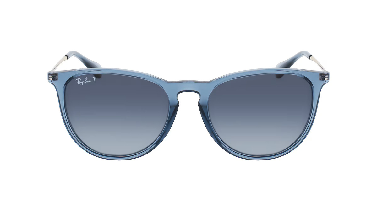 Ray-Ban RB 4171 ERIKA Sonnenbrille, Vollrand, Panto, Kunststoff, Blau, Grau, Damen - Bild 1