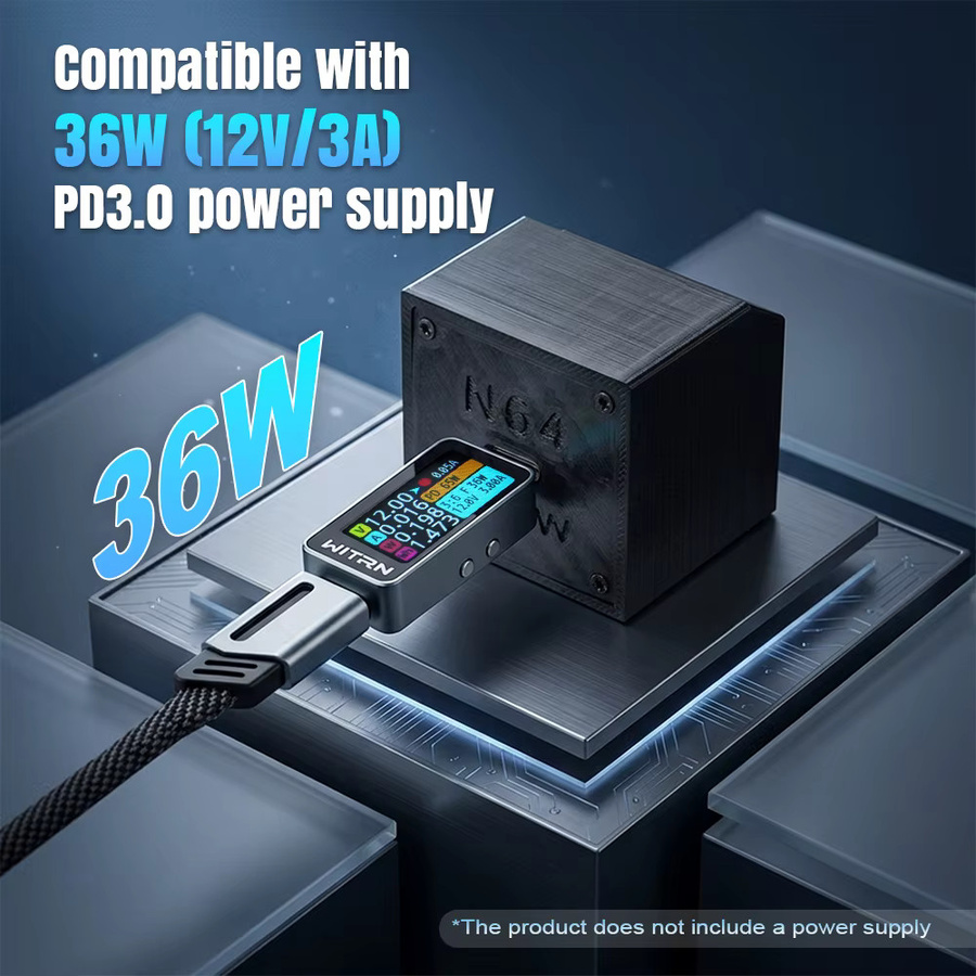 USB-C Netzteil-Ersatzplatine 12V 3A für Nintendo 64 N64 Konsolen NTSC PAL in Schwarz - Bild 2