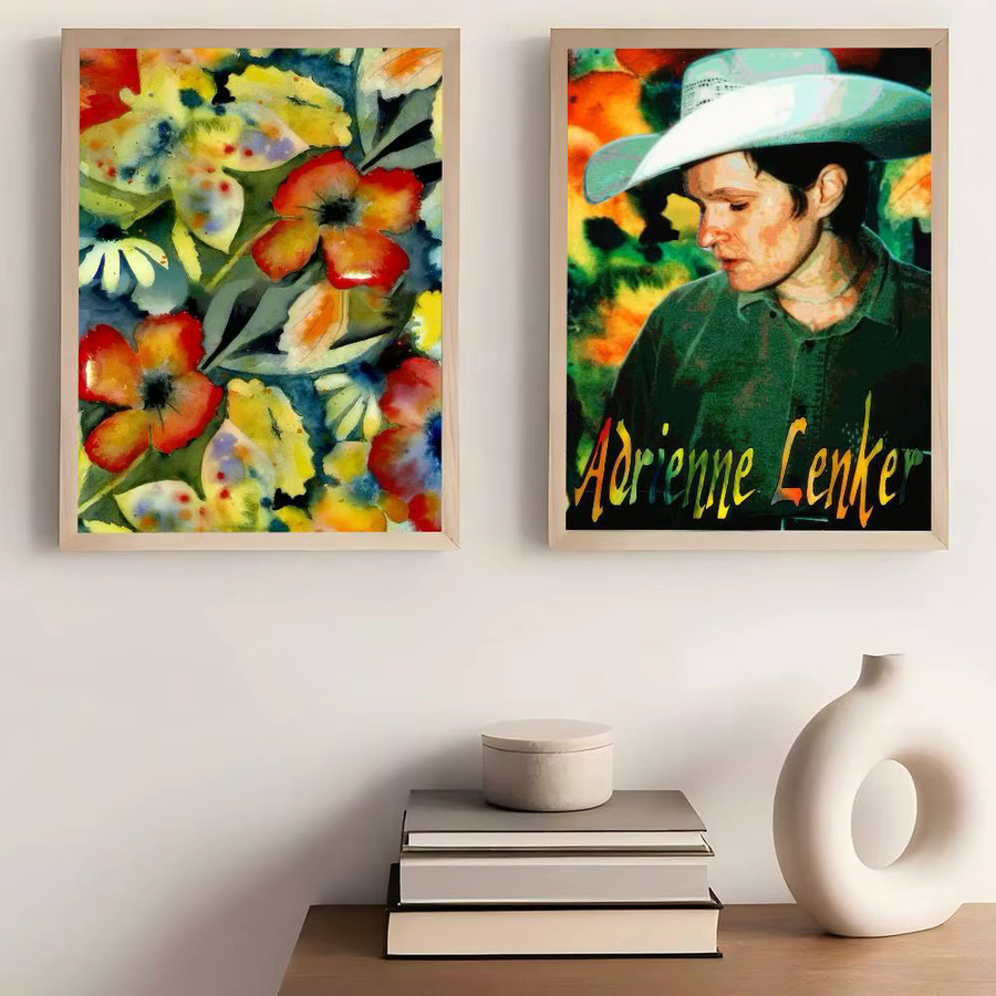 SINGER A-Adrianne Lenker Album DIY Sticky Poster Whitepaper Prints in Weiß und Mehrfarbig für Nordic Home Decor - Bild 3