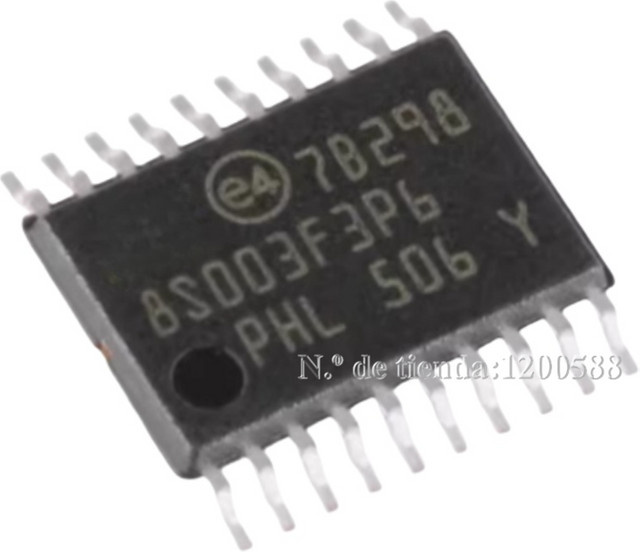 STM8S003F3P6TR STM8S003F3 Mikrocontroller 10er-Set in Schwarz TSSOP20 - Bild 1