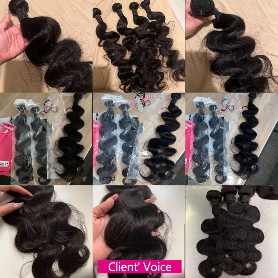 Queenlike Haar Extensions, 24 Zoll, Brasilianisches Rohhaar, Unisex - Bild 5