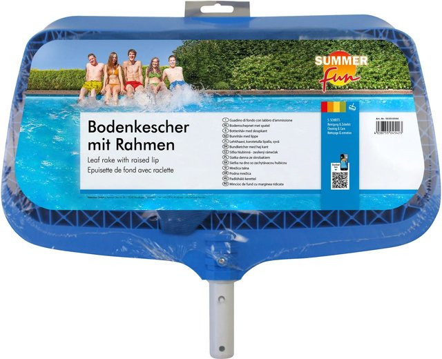 Summer Fun Bodenkescher mit ovalem Netz und Rahmen aus Aluminium und Kunststoff - Bild 1