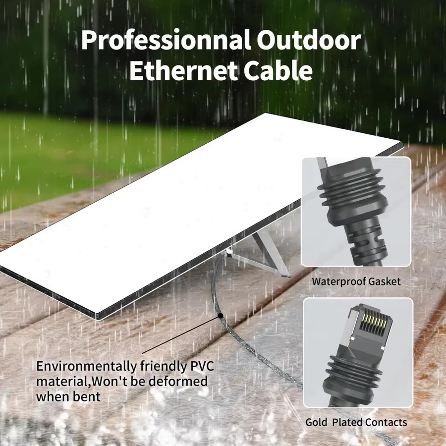 ZOERAX Starlink Gen 3 Ethernet-Kabel CAT5e/CAT6 FTP 26AWG OFC für Starlink Router mit 1000/1200Mbps Geschwindigkeit - Bild 3