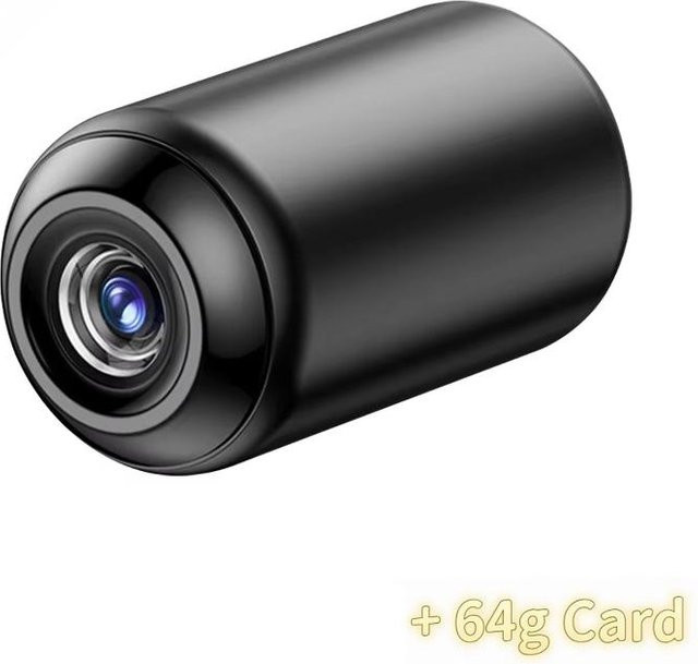 Drahtlose HD-WLAN-Überwachungskamera für den Innenbereich mit Nachtsicht und App-Steuerung, Schwarz, inklusive 64 GB SD-Karte - Bild 1