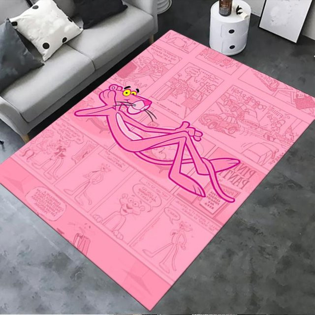 On My Love Home Teppich Der rosarote Panther in Pink, rutschfest und waschbar, B: 230 cm, T: 160 cm - Bild 1