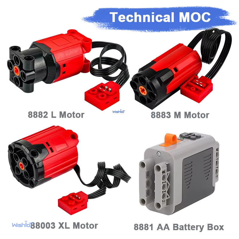 wishiot MOC Technische Bausteine Motor- & Batteriebox-Set, 2,4GHz - Bild 3
