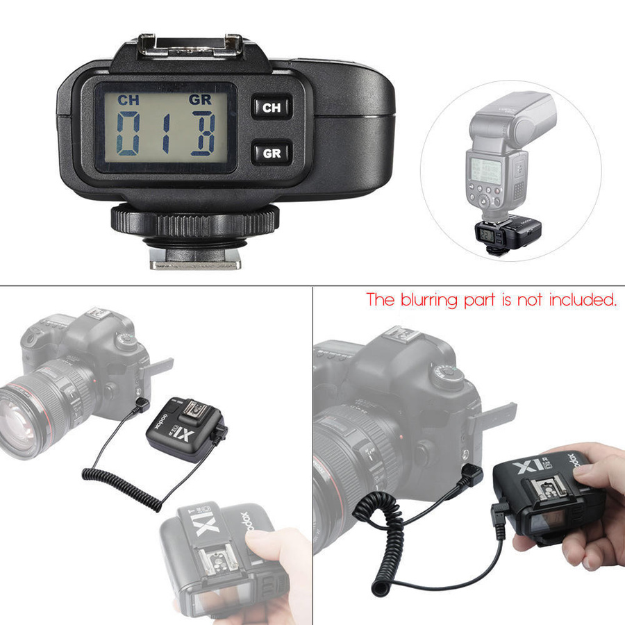Godox TTL X1R-C Drahtloser Blitzauslöser-Empfänger für Canon EOS in Schwarz mit 2.4G drahtloser Übertragung - Bild 3