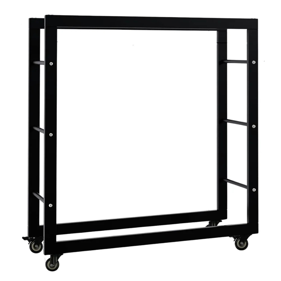 DELUKE Kaminholzregal SATLO aus Metall in Schwarz, B/T/H: 25 x 40 x 100 cm - Bild 2