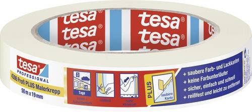 tesa tesakrepp Kreppband Beige Breite: 19 mm, Länge: 50 m - Bild 1