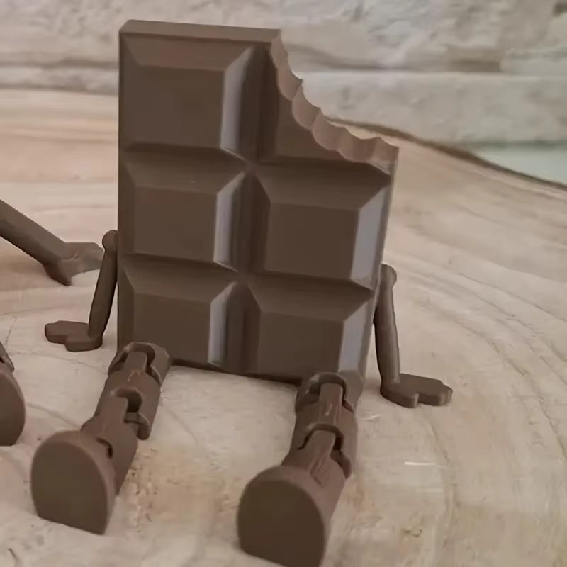 SHNGki 3D-gedruckte Schokoladenskulpturen mit beweglichen Gelenken als dekorative Tischdekoration - Bild 2