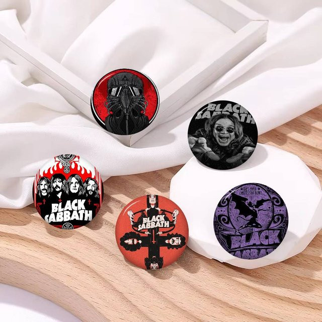 Brosche Black Sabbath, Cartoon-Tiere, Bunt - Bild 1