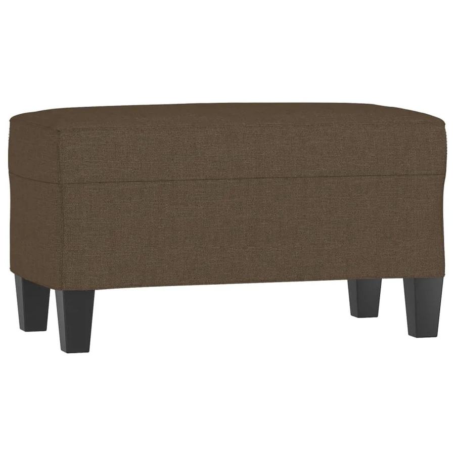 vidaXL Sitzbank in Braun mit Stoffbezug, B/T/H: 100 x 35 x 41 cm - Bild 2
