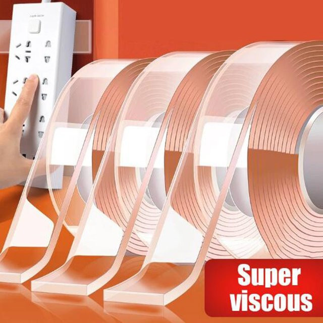 Transparentes, auslaufsicheres Klebeband als Schimmelschutz und Dichtungsstreifen für Waschbecken und Bad, selbstklebendes Nano-Klebeband - Bild 1