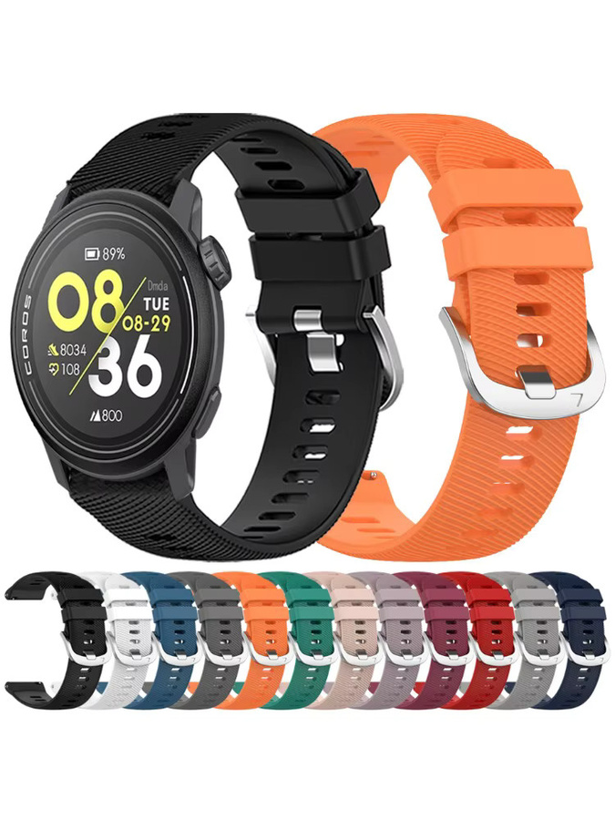 COROS Uhrenarmband Silikon, Schwarz, Unisex - Bild 5