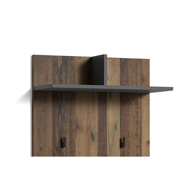 Wandpaneel byLIVING BEN Eiche Old Wood in Anthrazit, B/H/T: 60 x 136 x 27 cm - Bild 4