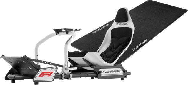 Playseat Formula Instinct F1 Edition Racing Simulator Set in Schwarz-Weiß inklusive Bodenschutzmatte - Bild 1