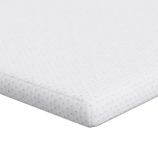 vidaXL Matratzenauflage aus Jacquard-Stoff in Weiß, B/T: 90 x 190 cm - Bild 1