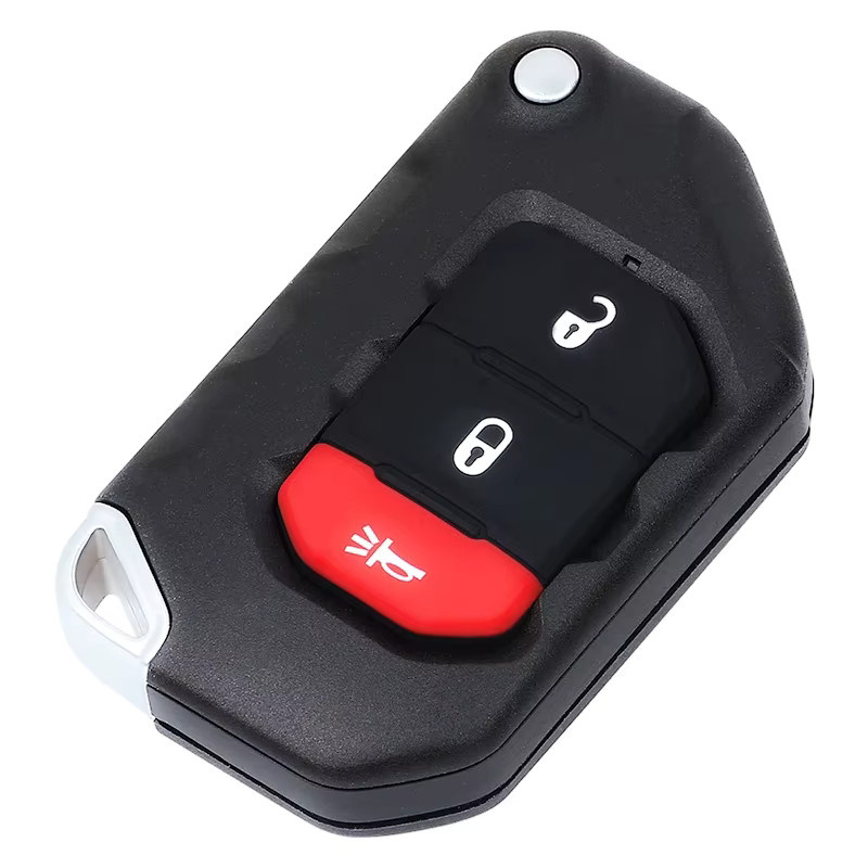 KEYECU Smart 4A Chip 433MHz Fernbedienungsschlüssel OHT1130261 68416782AA in Schwarz für Jeep Wrangler Gladiator - Bild 3
