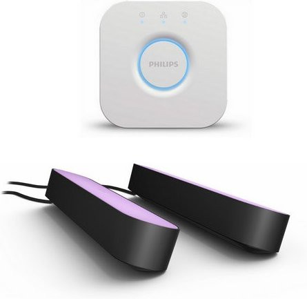 Philips Hue Lightbar Bundle Stimmungsleuchte mit Bridge, Multicolor TV-Backlight Set in Schwarz - Bild 1