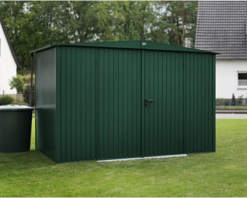 Ecostar Gerätehaus Trend-S aus Metall in Grün, B/H/T: 302,8 x 219,4 x 238 cm - Bild 1