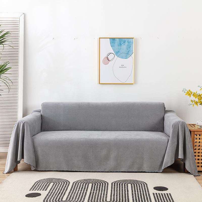 Wasserdichtes Sofahandtuch von Yiran Furniture in Grau, multifunktional und staubdicht, B/B: 90 x 180 cm - Bild 3