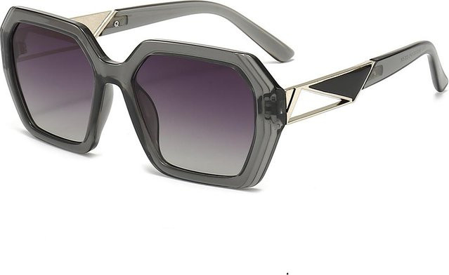 Dote Sonnenbrille, hexagonal, Damen, Vollrand, Kunststoff, grau - Bild 1