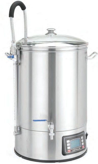 Hendi Elektrischer Braukessel für die Bierherstellung mit LCD-Display, 3000 W, 60 l, Silber - Bild 1