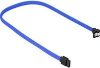 Sharkoon SATA III Kabel mit 90 Grad Winkel in Blau - Bild 1