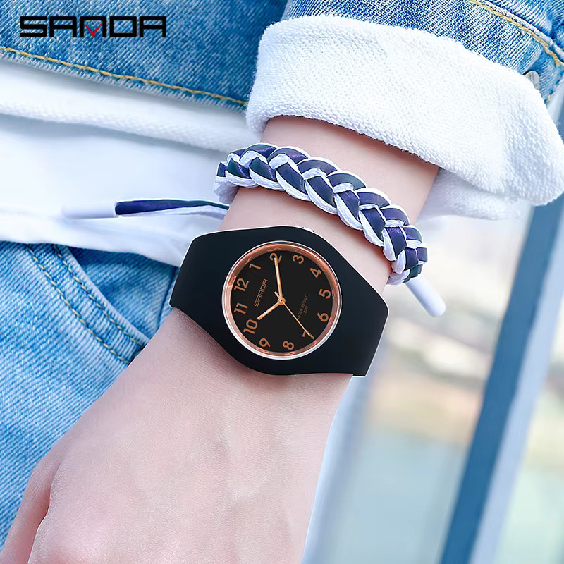 SANDA Armbanduhr, Quarz, Schwarz, Damen - Bild 2
