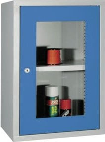 Bedrunka+Hirth Wandhängeschrank mit einer Sichtfenster-Tür und glatter Rückwand, B/T/H: 60,0 x 30,0 x 40,0 cm - Bild 1