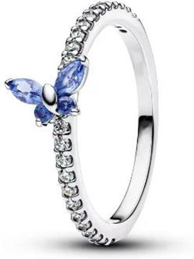Ring 925 Silber, Schmetterling Biene, Zirkonia, Damen - Bild 1
