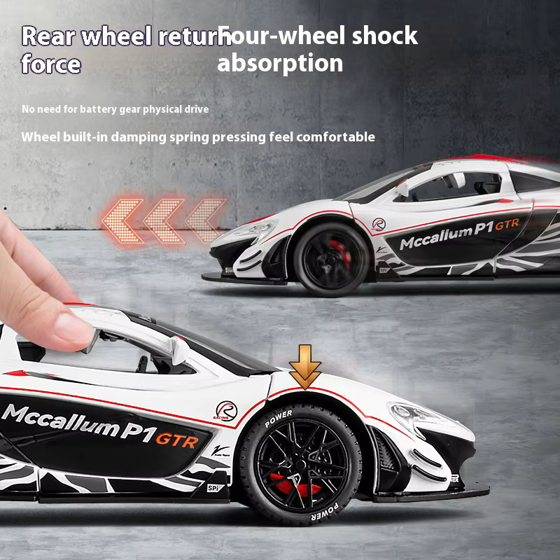 Maisto McLaren P1 GTR Supercar Modellauto, 1:22, Metall, mit Licht und Sound - Bild 3