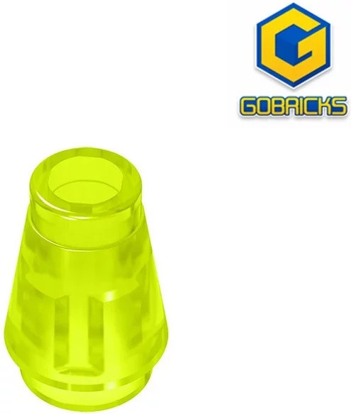 Gobricks NASE CONE KLEIN 1X1, Zubehör, Gelb - Bild 1