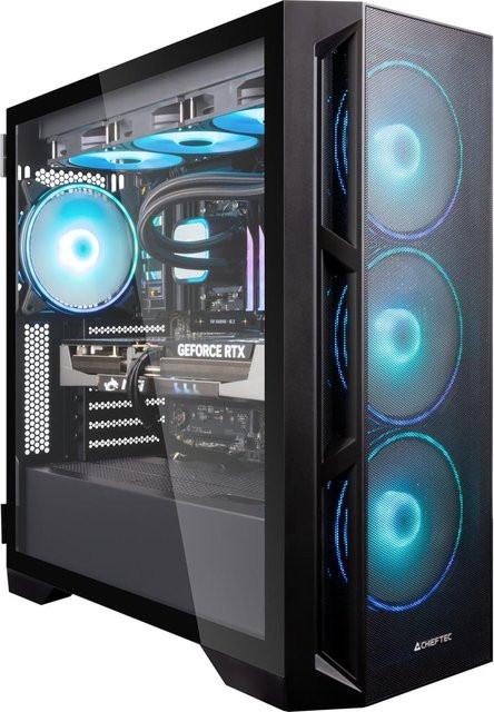 ONE GAMING Gaming PC IN163 in Schwarz mit RTX 5080, Intel Core i5-14600KF, 2 TB NVMe SSD, 32 GB RAM und Windows - Bild 1