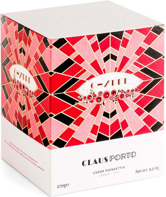 Claus Porto Duftkerze Chypre Cedar Poinsettia 270g - Bild 1
