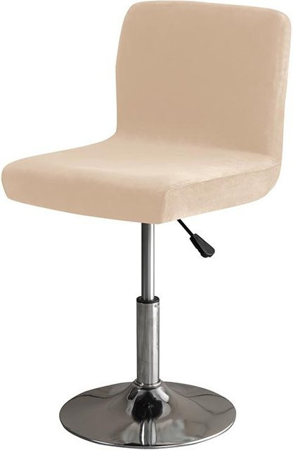 Yiran bag Elastische Barhockerhusse aus Stretch-Spandex in Beige für Barhocker mit kurzer Rückenlehne - Bild 1