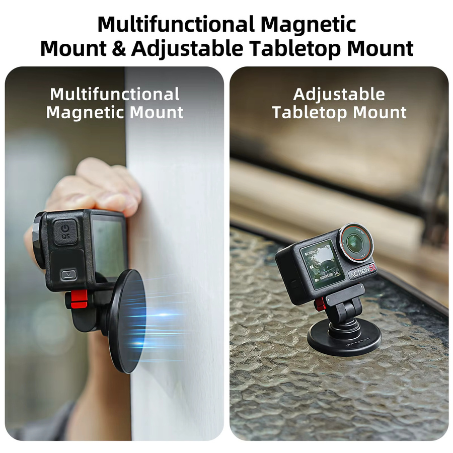 DJI Magnetische Adapterhalterung mit Saugnapf für Osmo Action 5 Pro, 4, 3, 2 und Osmo 360 in Schwarz - Bild 3