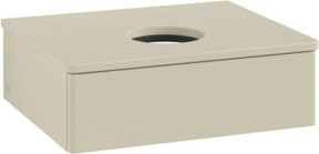 V&B Waschtischunterschrank Antao ohne Frontstruktur mit Beleuchtung in Grau Lack, B/T/H: 60 x 50 x 19 cm - Bild 1