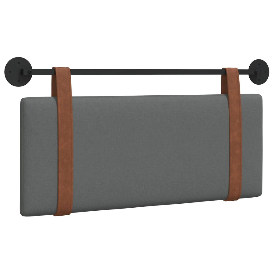 vidaXL Polsterpaneel Wandmontage Dunkelgrau B: 110 cm, H: 55 cm, T: 5 cm - Bild 2