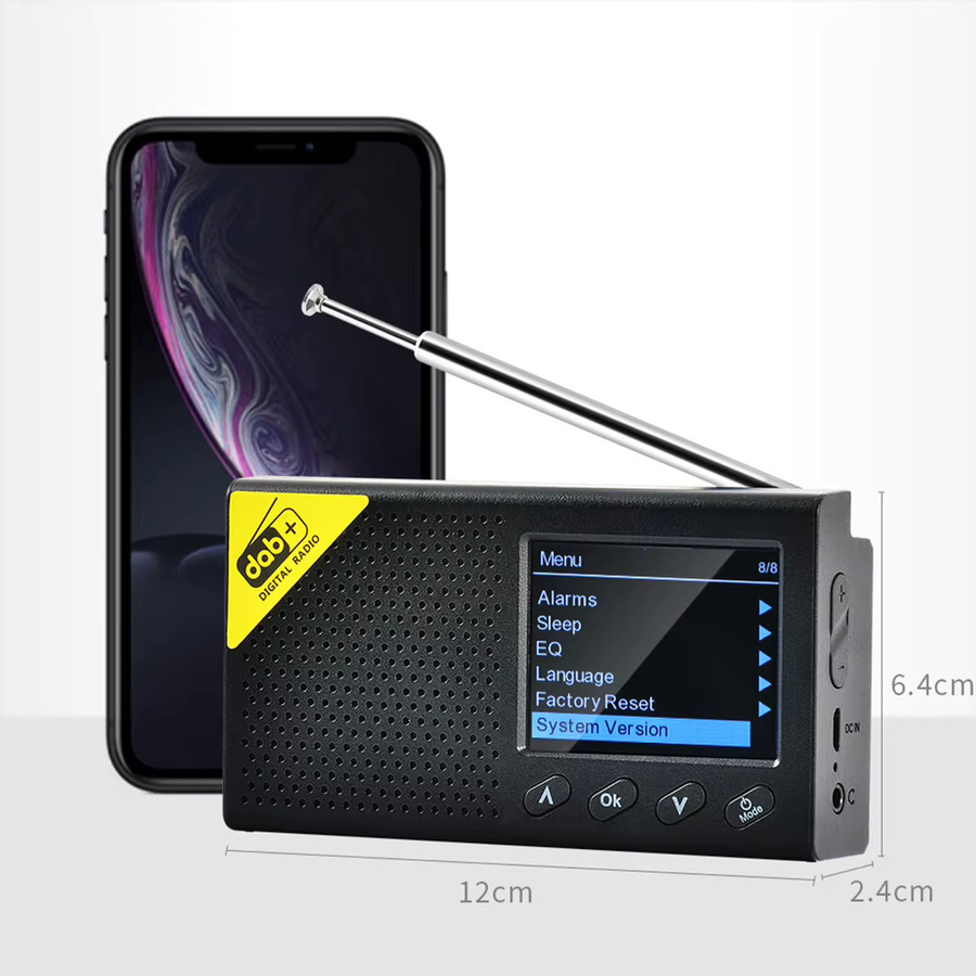 APWIKOGER Tragbares DAB/DAB+ und FM Radio mit Bluetooth 5.0 in Schwarz - Bild 6