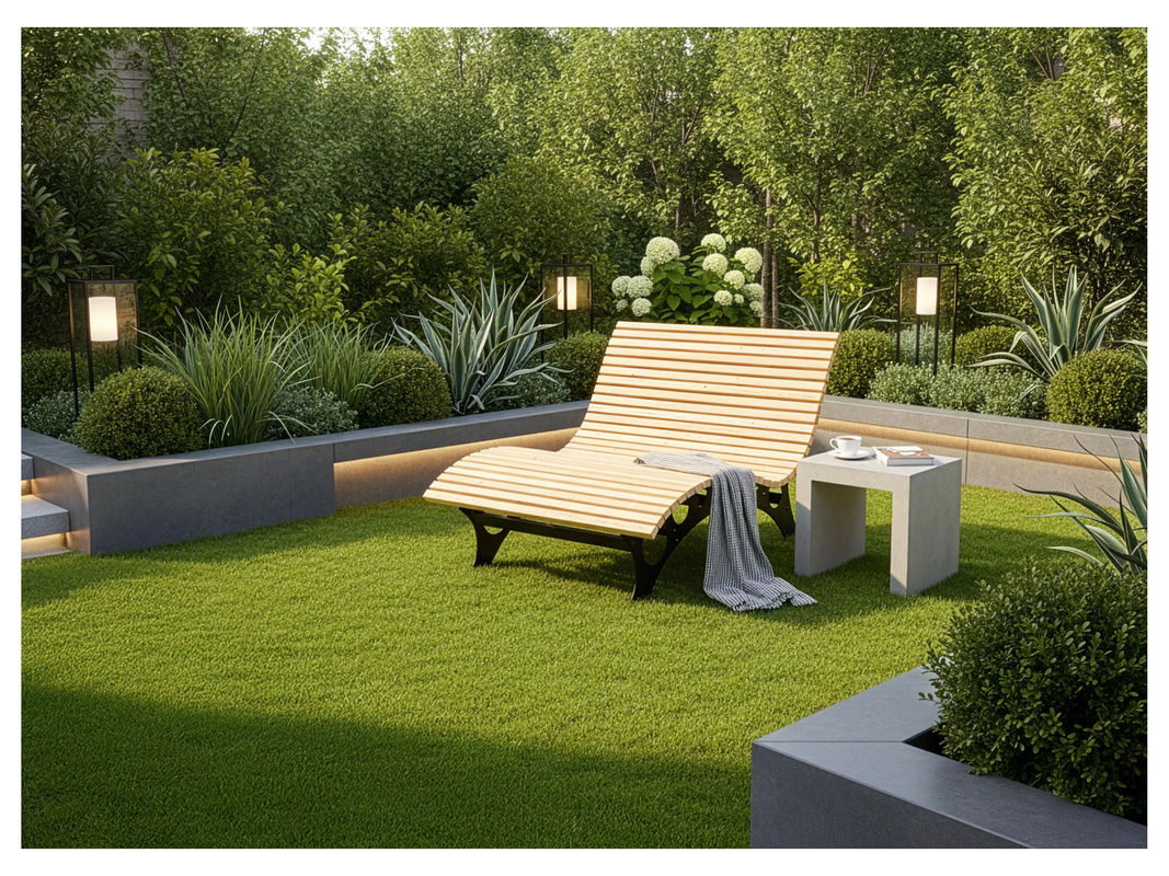 HOME DELUXE Wellenholzliege TAIGA Waldsofa aus Lärchenholz in Braun, Breite: 120 cm, Länge: 180 cm - Bild 2