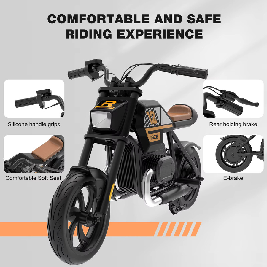 RCB KIDS Elektrisches Kinder Motorrad R9, Outdoor Spielzeug, ab 6 Jahre - Bild 4