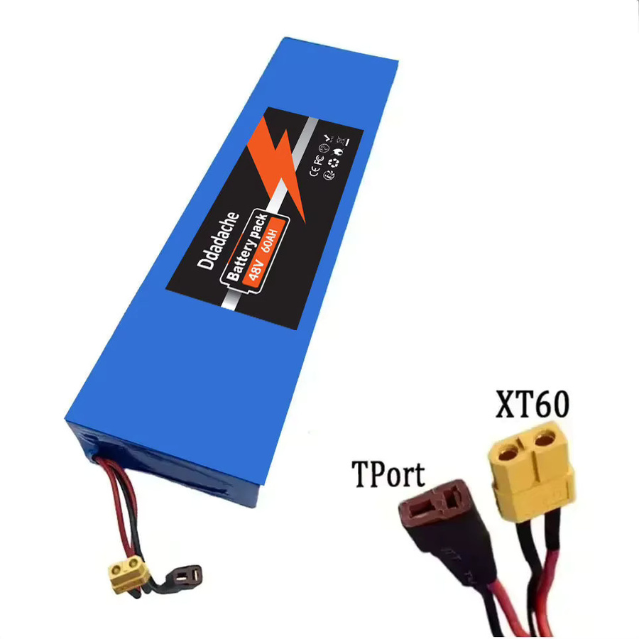 Ddadache 48V 60Ah Lithium-Ionen-Akku 13S4P mit BMS in Blau für Kugoo M4 M4 Pro Max Speed Ersatzakku - Bild 4