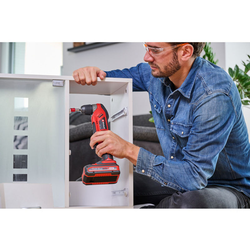 Einhell Power X-Change Akku-Winkelbohrschrauber TE-AD 18 Li Solo, 18V, Schwarz-Rot - Bild 5