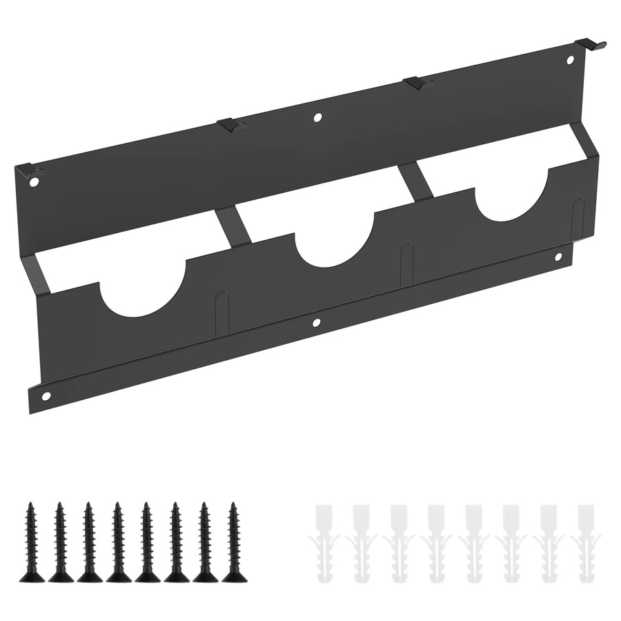 Toorise Wandmontierter Werkzeugständer aus Metall mit 3 Steckplätzen für Winkelschleifer und Polierer als platzsparender Multitool-Organizer für Garage und Arbeitsplatz - Bild 5