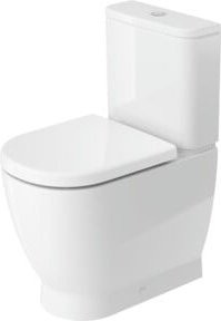 Duravit Stand-WC D-Code Tiefspüler in Weiß mit waagerechtem Abgang, B/T: 37 x 60 cm - Bild 1