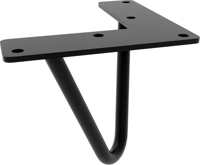 HEVVA Möbelfuß NEAPEL aus Metall in Schwarz Matt, Höhe: 10 cm - Bild 1